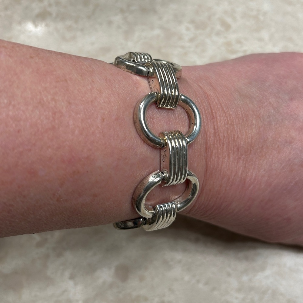 Sterling Silver Custom Link Bracelet - Picture 2 of 6